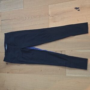 Victoria's Secret Black Leggings with Purple Accents